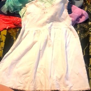24 month dress. White and pink